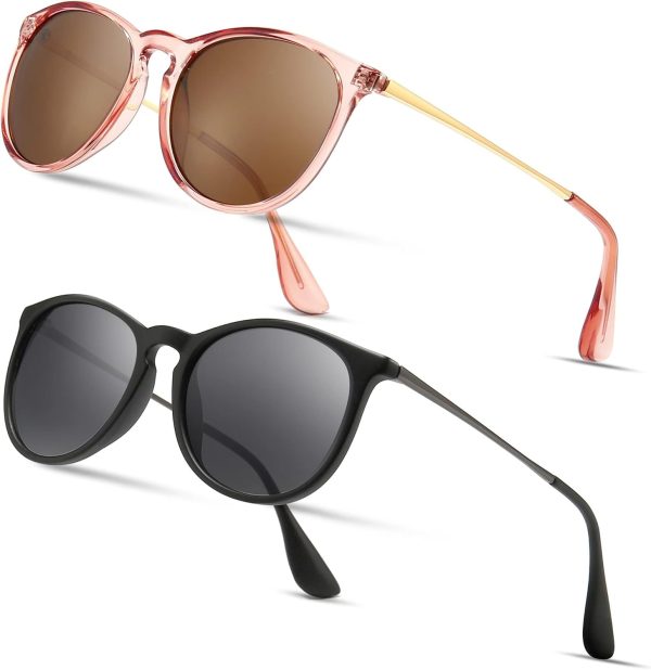 Vintage Round Sunglasses for Women Men Classic Retro Designer Style