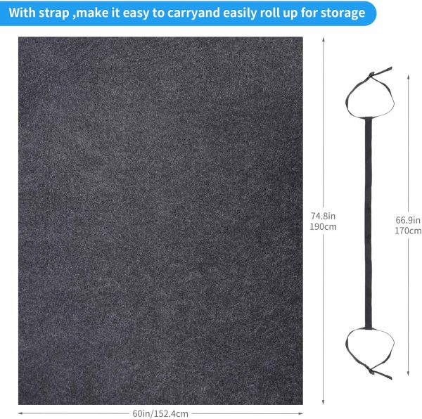 Camping Tent Carpet Mat,Waterproof Inside/Outside Tent Rug,Protective Waterproof Liner Keeps You Warm & Dry, Outdoor Camping Floor Rug Accessory,Soft & Comfortable, Trimmable Material - Image 2